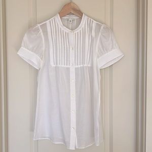 Banana Republic XS White/Ivory Button Up Blouse